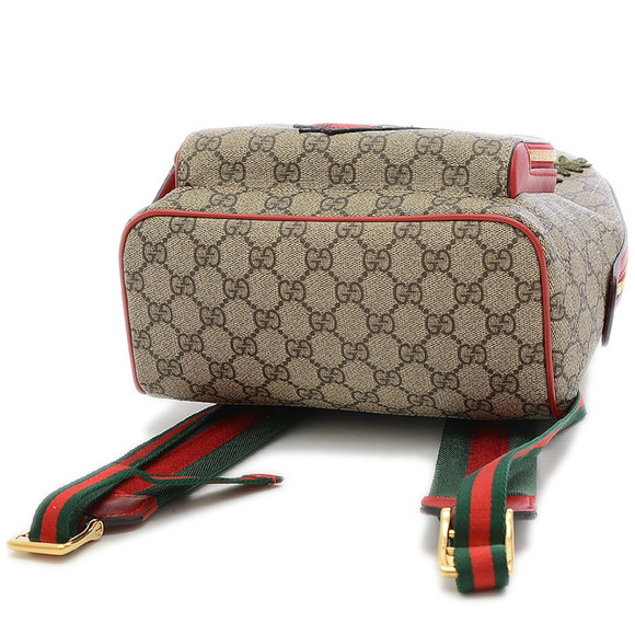 GUCCI GG Supreme Flower & Snake Embroidered Backpack 427042 - Picture 7 of 7